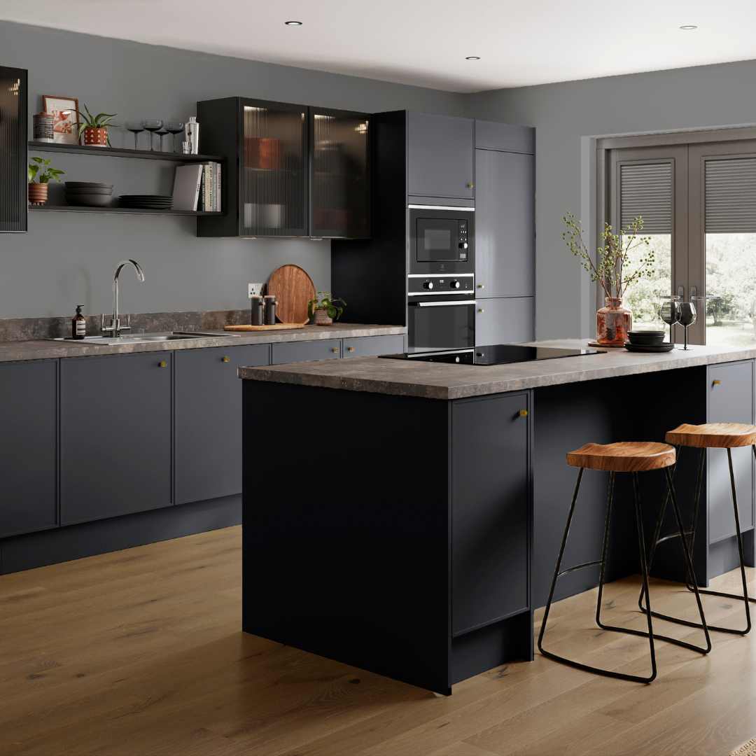 Island-Kitchen-Layout-with-Micro-shaker-in-charcoal