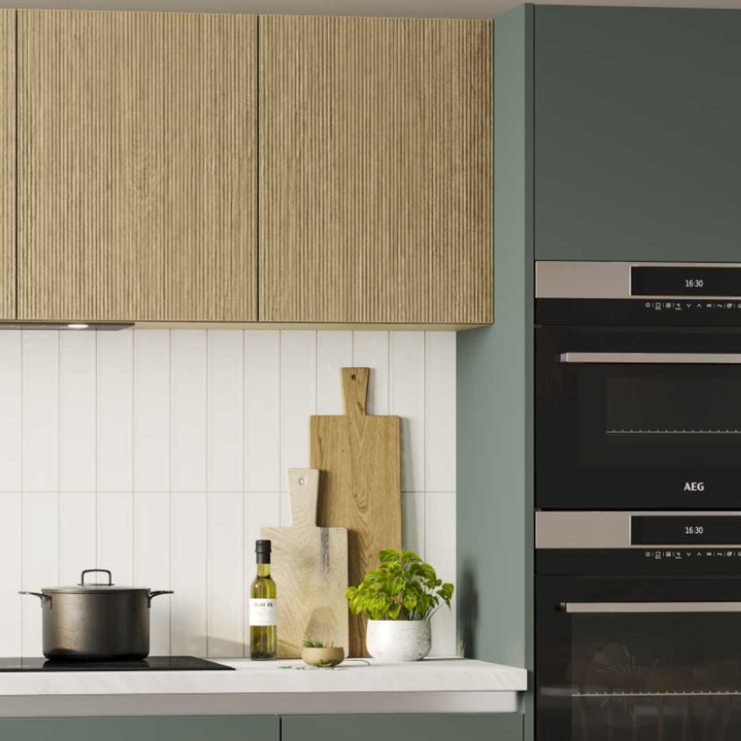 Bergamo---Close-up-on-our-reeded-door-kitchen-range-in-Light-Oak
