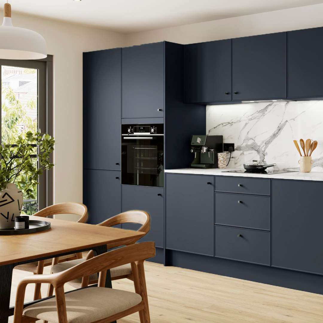 Metropolitan---Thin-shaker-kitchen-range-with-a-Stunning-Indigo-finish